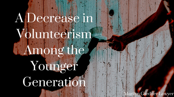 A Decrease in Volunteerism Among the Younger Generation Marilyn Gardner Lawyer